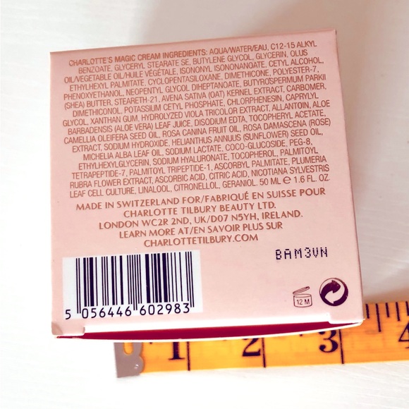 EMPTY Charlotte Tilbury Magic Cream 1.6 ounce Refillable EMPTY glass jar & box. - Picture 11 of 14